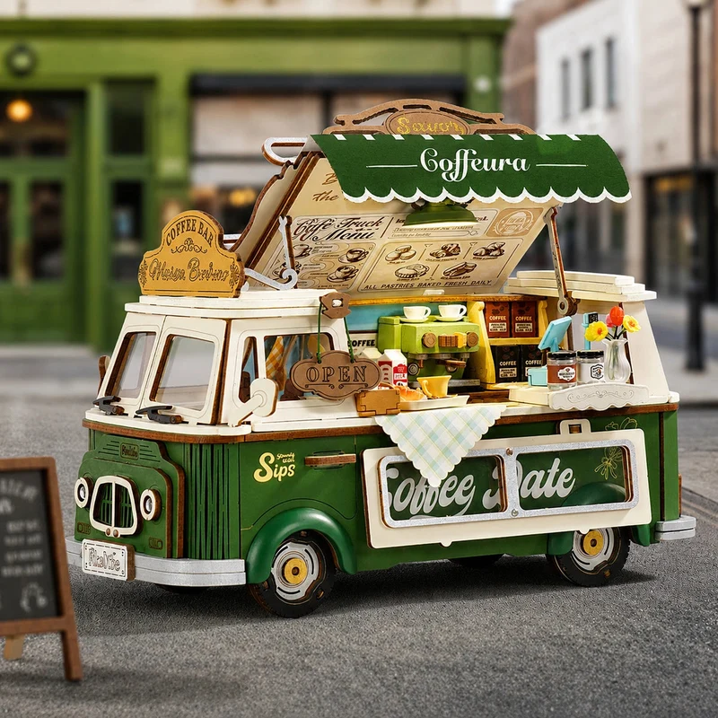 Robotime DIY Leo's Coffee Truck
