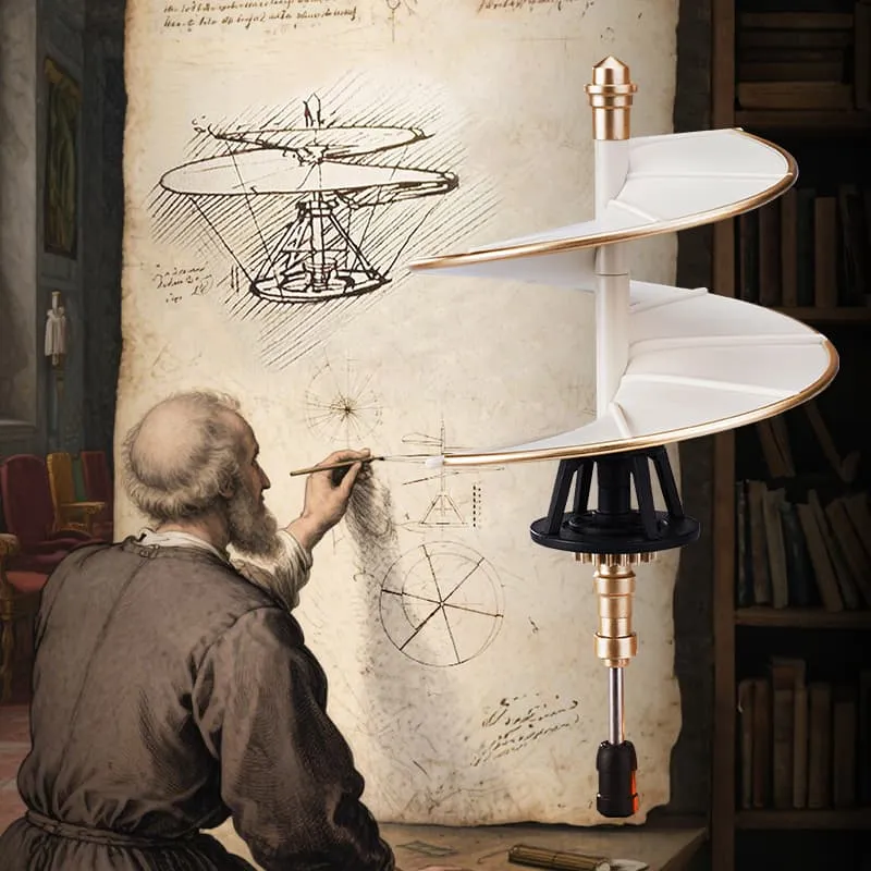 Robotime Industrial City Da Vinci Helicopter