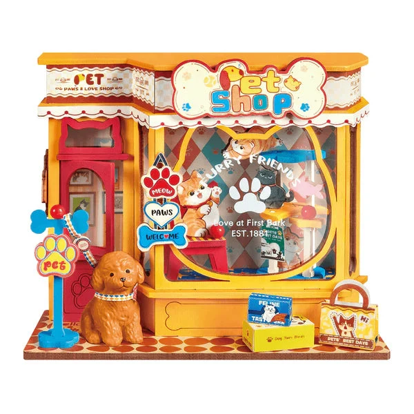 Robotime DIY Mini Store Pawfect Pet Shop