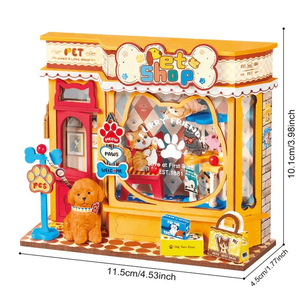 Robotime DIY Mini Store Pawfect Pet Shop