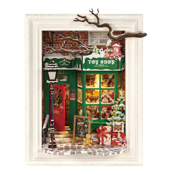 Robotime DIY Mini House Santas Toy Shop