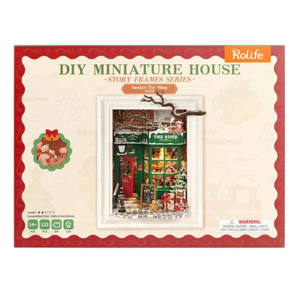 Robotime DIY Mini House Santas Toy Shop