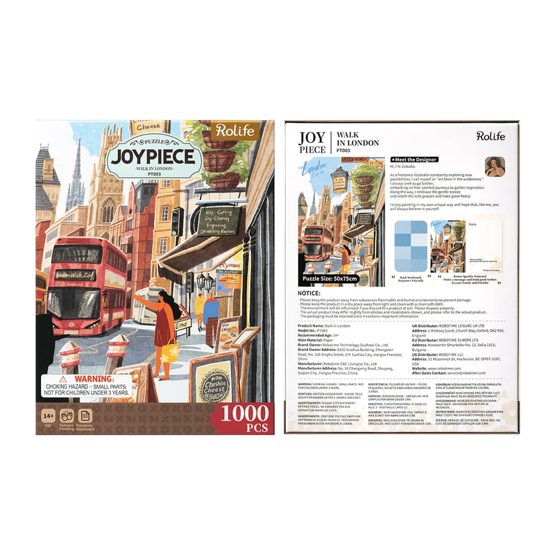 Robotime 1000-Pieces Walk in London Puzzle