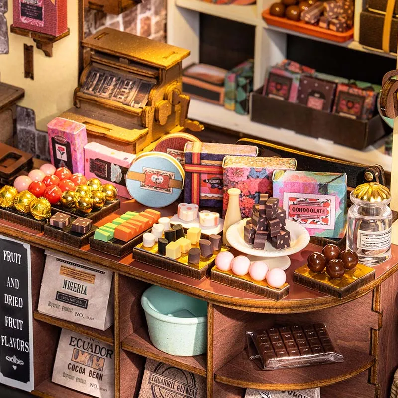Robotime DIY Mini Store Sweet Chocolate Shop