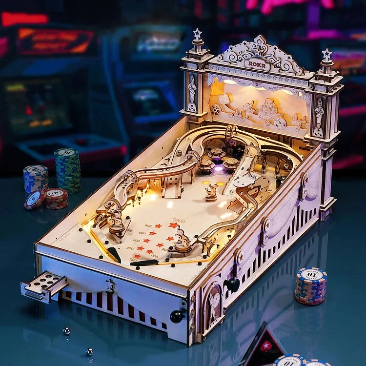 Robotime ROKR Models 3D Pinball Machine