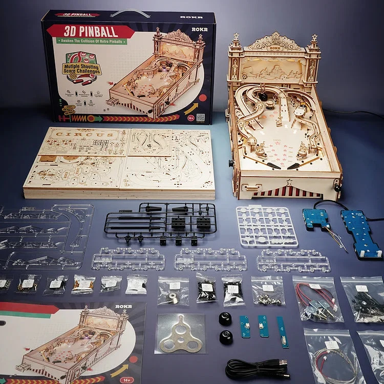 Robotime ROKR Models 3D Pinball Machine