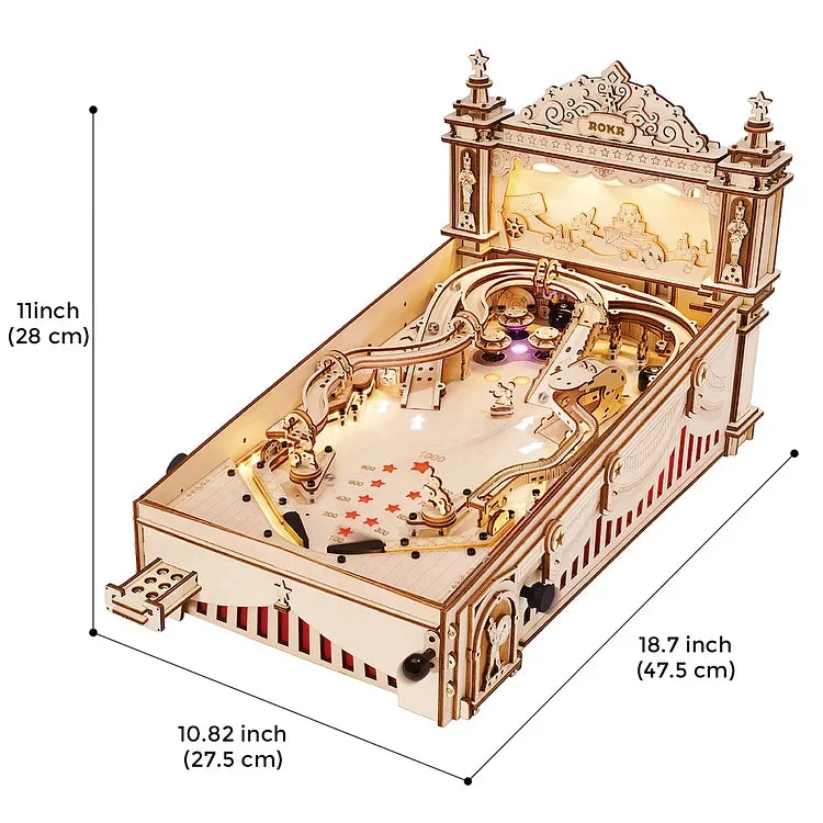 Robotime ROKR Models 3D Pinball Machine