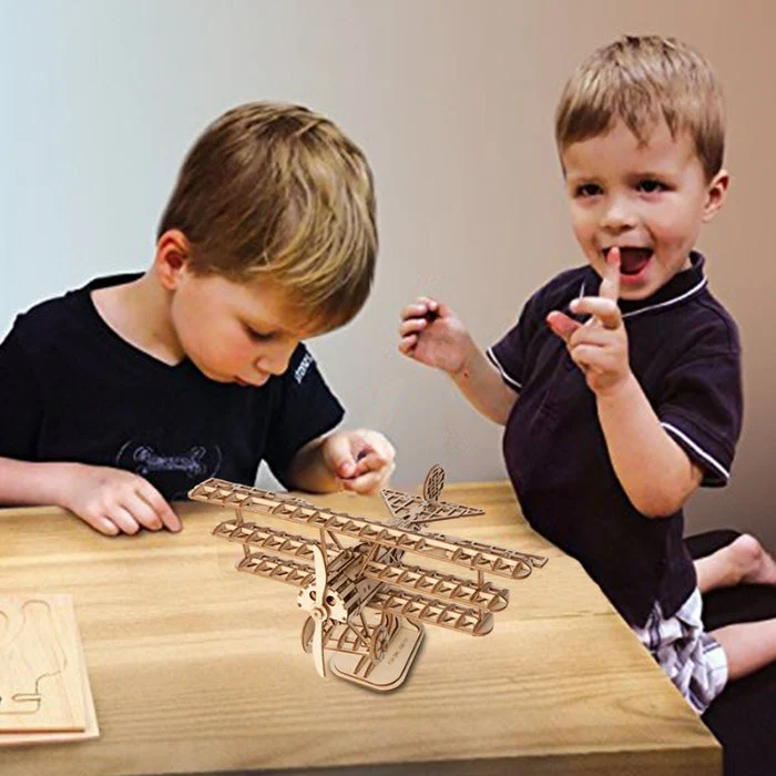 Robotime Classical 3D Wooden Airplane