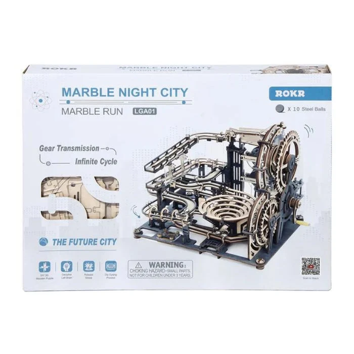 Robotime Marble Run Marble Night City