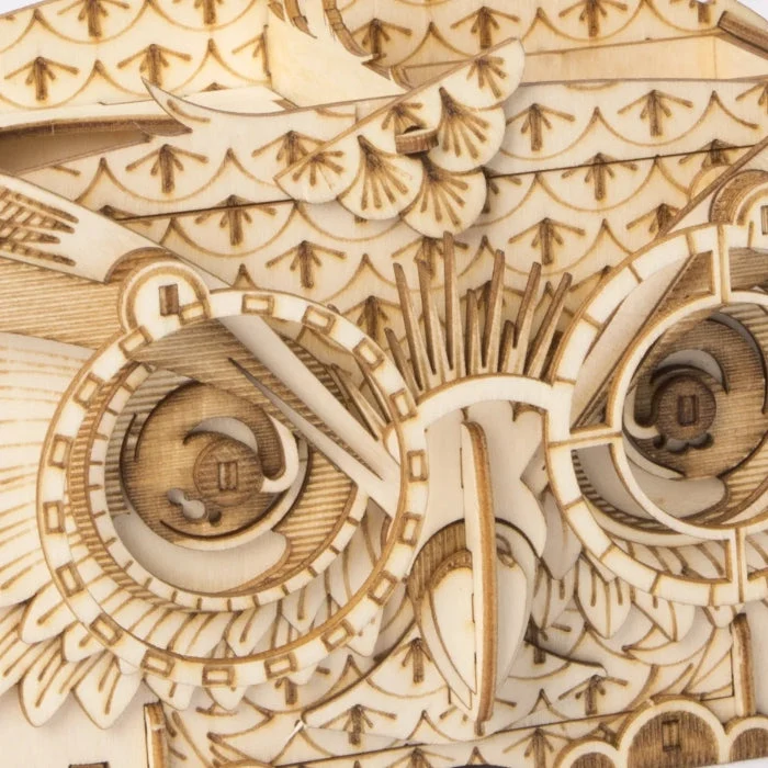 Robotime Classical 3D Wooden Owl Storage Box
