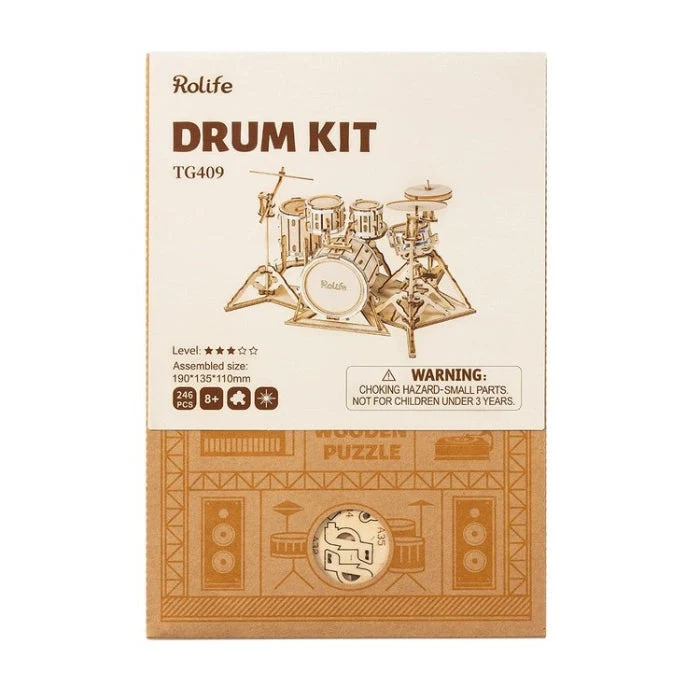 Robotime Classical 3D Drum Kit