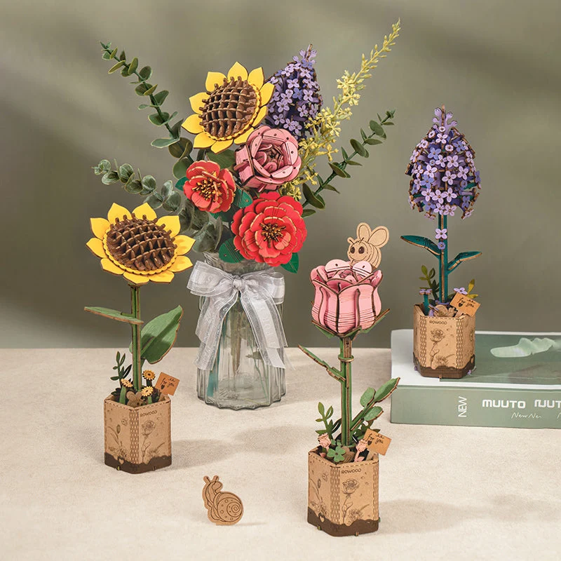 Robotime Wood Bloom Sunflower