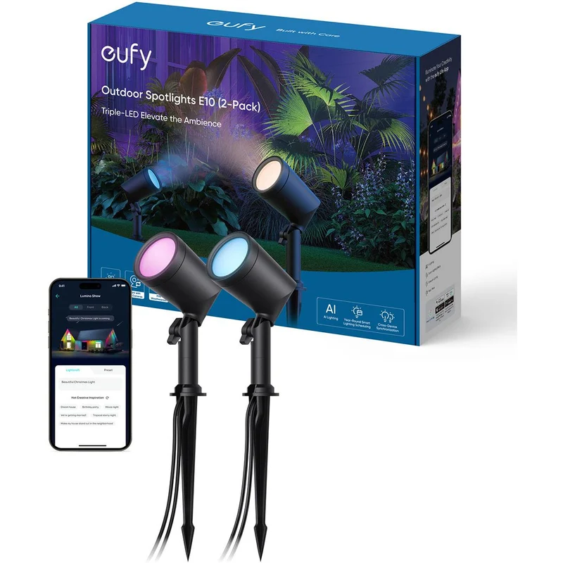 eufy E10 Outdoor Spotlights (2 Pack)