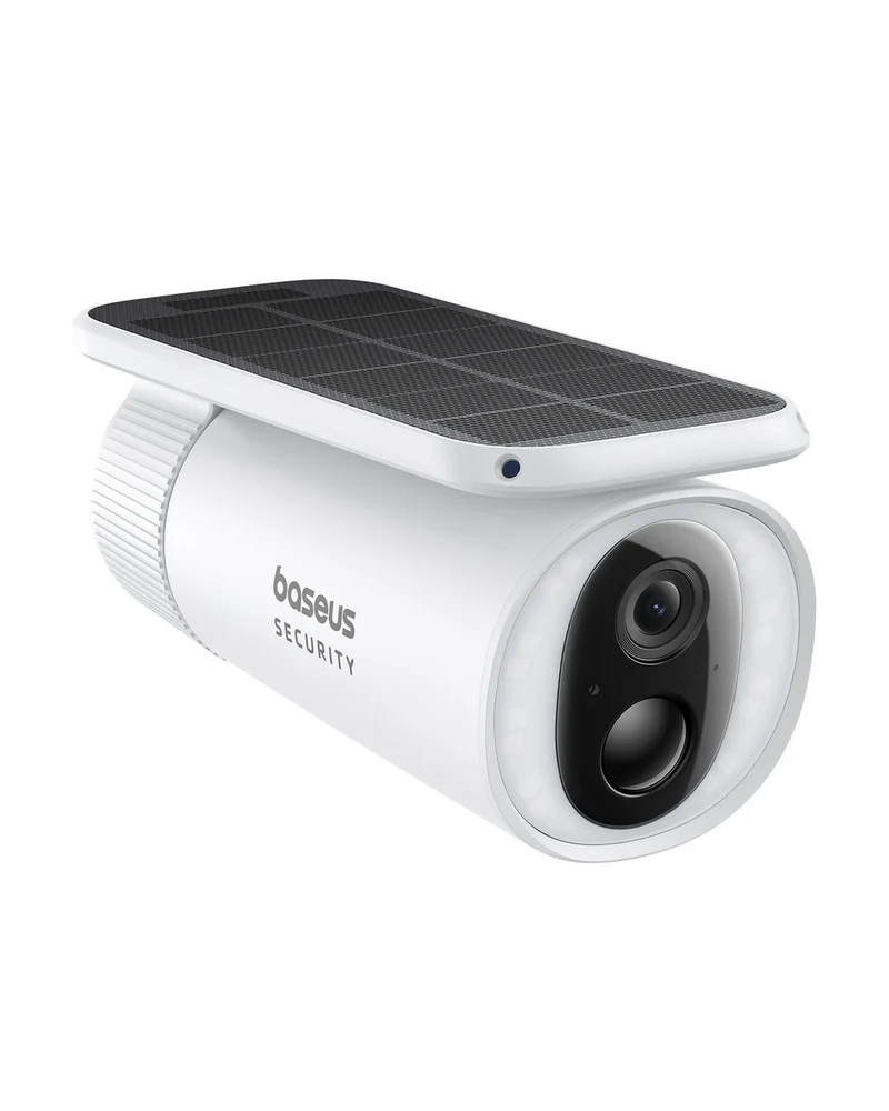 Baseus S1 2K Solar Security Camera with Spotlight (White)