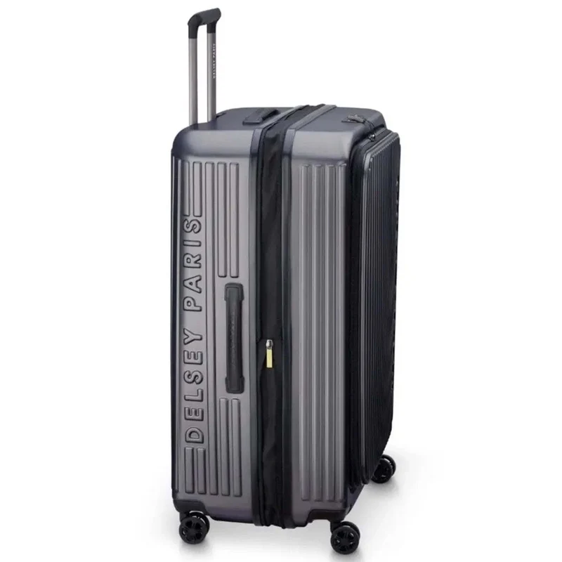 Delsey Securtime Zip 76 cm Top Opening 4-Wheel Expandable Suitcase - Anthracite
