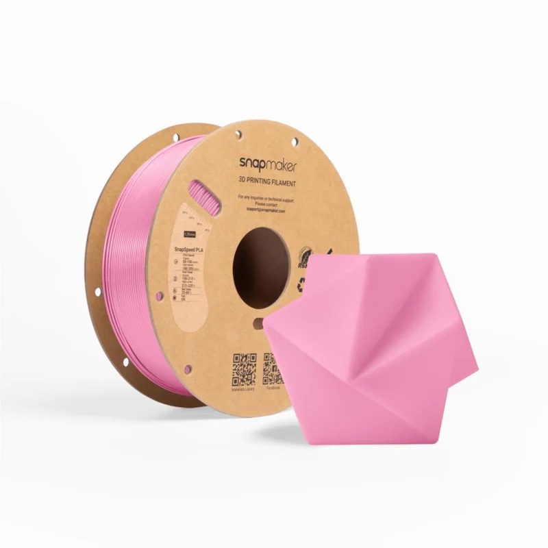 Snapmaker SnapSpeed PLA 3D Printer Filament With Spool (Pink) [1kg]