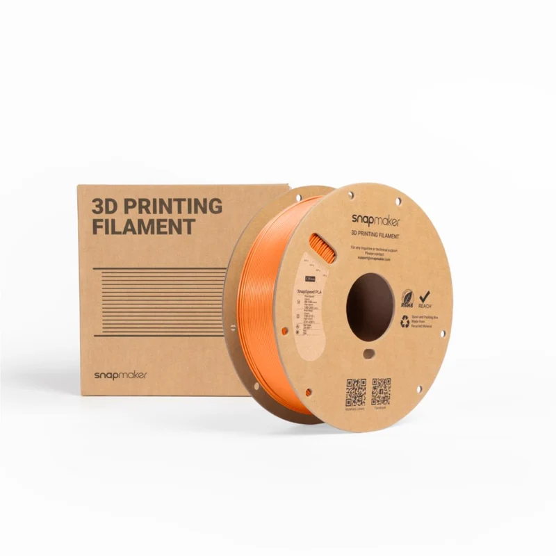Snapmaker SnapSpeed PLA 3D Printer Filament With Spool (Orange) [1kg]