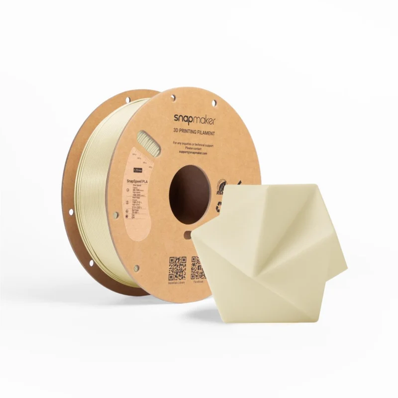Snapmaker SnapSpeed PLA 3D Printer Filament With Spool (Cream) [1kg]