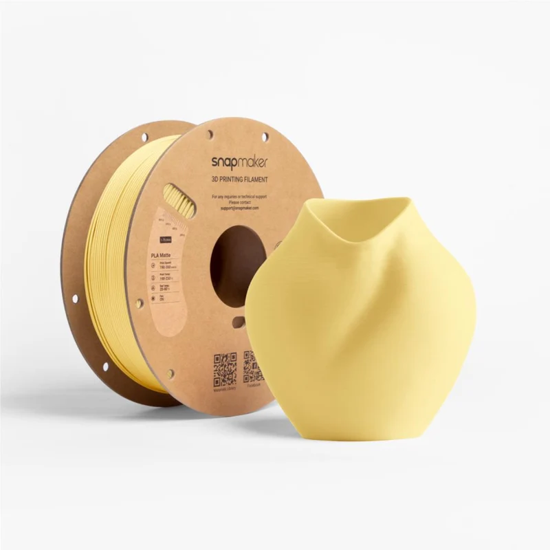 Snapmaker Matte PLA 3D Printer Filament With Spool (Butter Cream) [1kg]