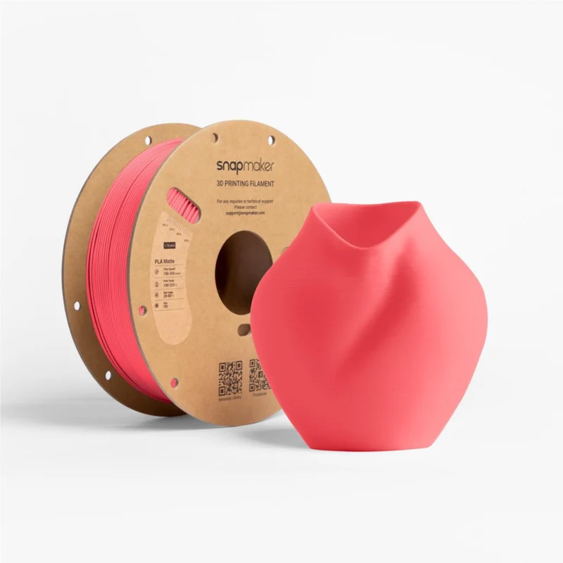 Snapmaker Matte PLA 3D Printer Filament With Spool (Watermelon Red) [1kg]