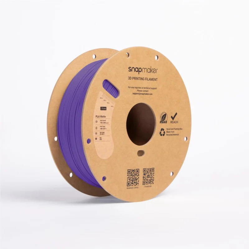 Snapmaker Matte PLA 3D Printer Filament With Spool (Violet Purple) [1kg]