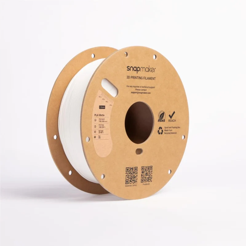 Snapmaker Matte PLA 3D Printer Filament With Spool (Ivory White) [1kg]