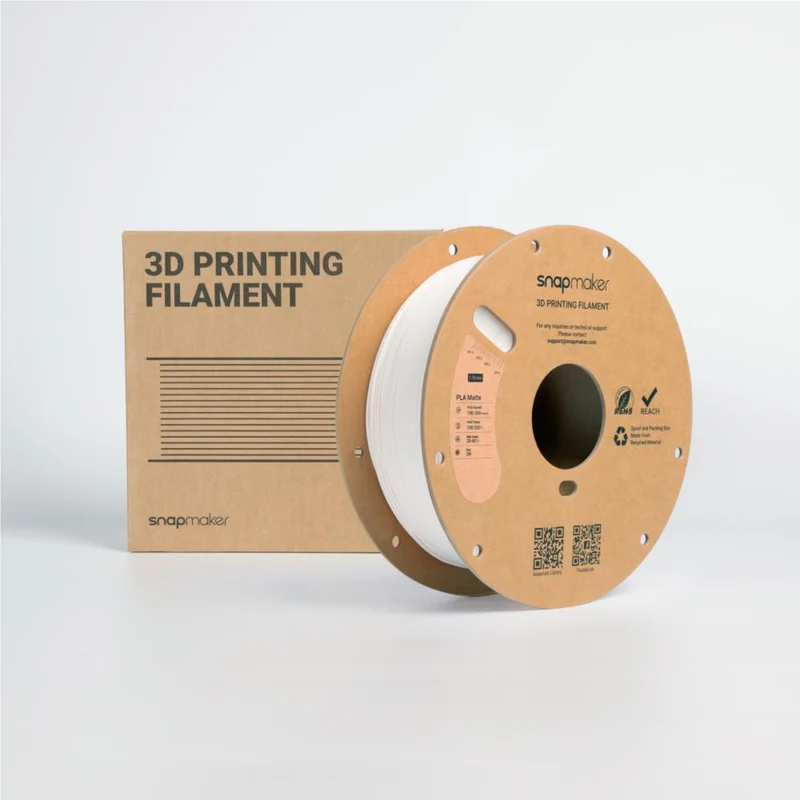 Snapmaker Matte PLA 3D Printer Filament With Spool (Ivory White) [1kg]