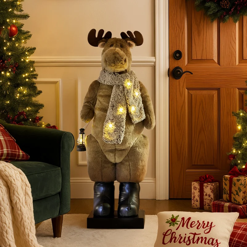 Christabelle 1.1m Musical LED Christmas Moose