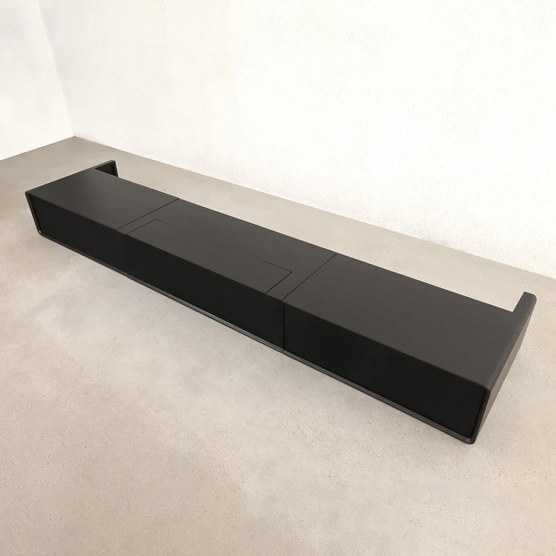 Shore Wood Grain TV Cabinet for Ultra Short Throw Projector (Pre-Assembled)