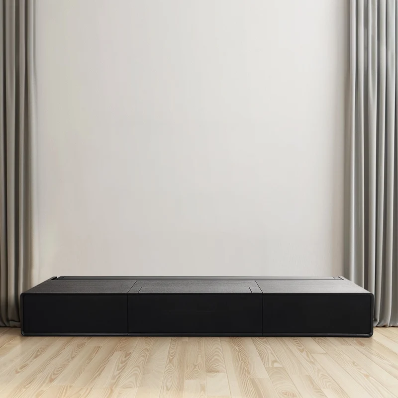 Shore Wood Grain TV Cabinet for Ultra Short Throw Projector (Pre-Assembled)