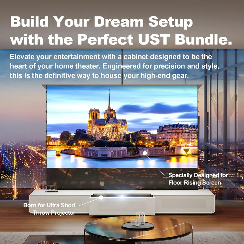 Shore Matte Cabinet for Ultra Short Throw Laser Projector (Pre-assembled)