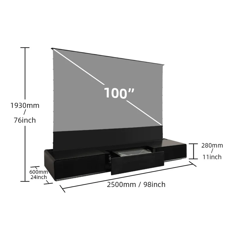 Shore Matte Cabinet for Ultra Short Throw Laser Projector (Pre-assembled)