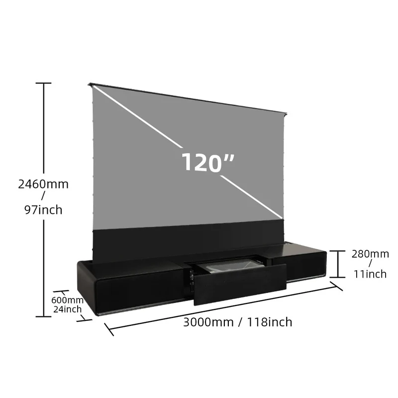 Shore Matte Cabinet for Ultra Short Throw Laser Projector (Pre-assembled)