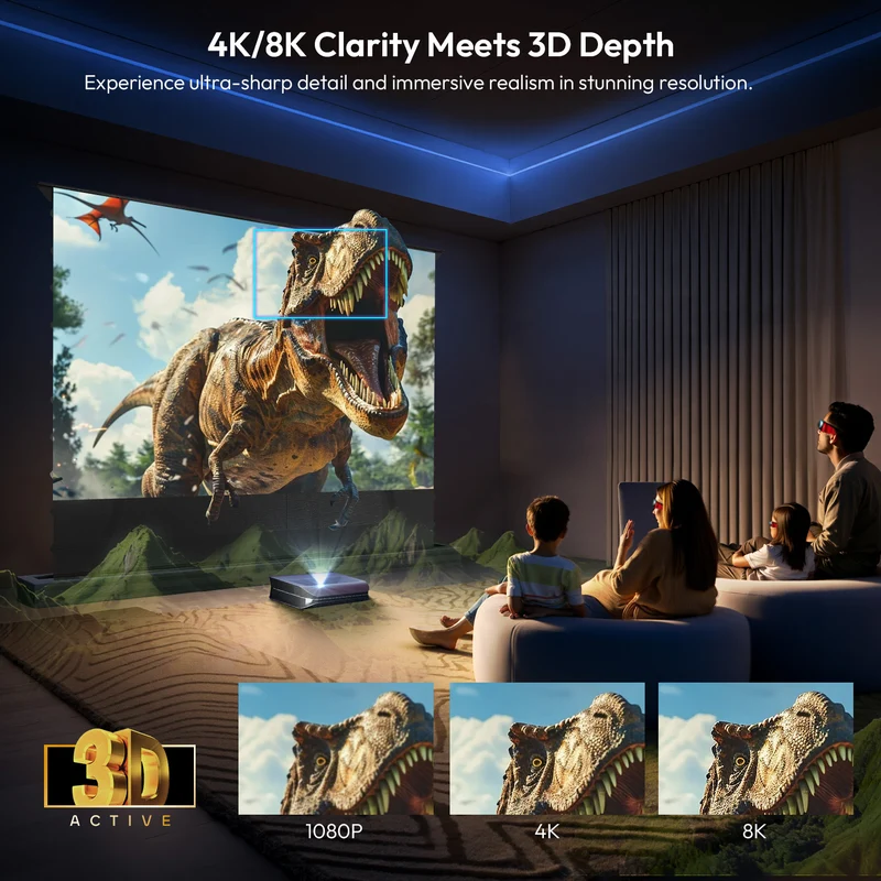 100 Inch NothingProjector PET Crystal Classic UST 85% ALR Projector Screen