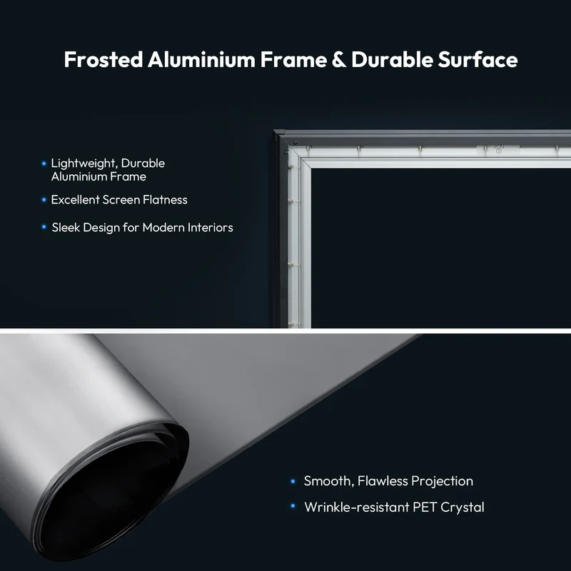 100 Inch NothingProjector PET Crystal Classic UST 85% ALR Projector Screen