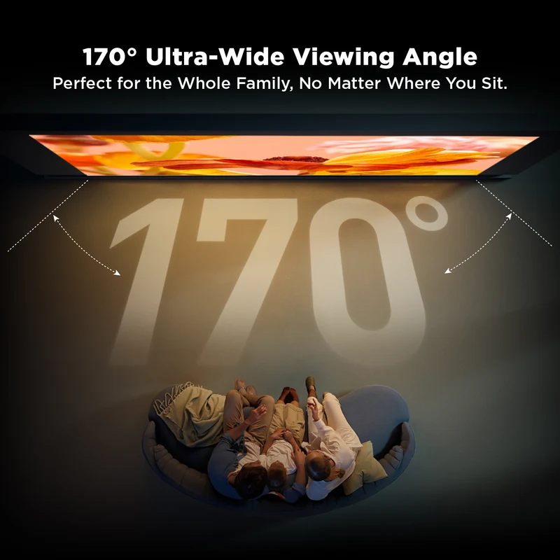 100 Inch NothingProjector Black Series 95% ALR/CLR UST Projector Screen