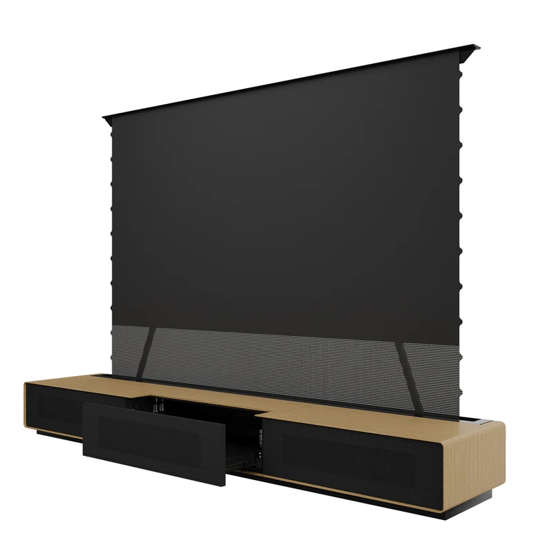 Shore Oak Cabinet for Ultra Short Throw Laser Projector (Pre-assembled)