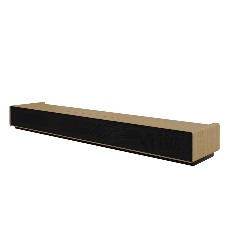 Shore Oak Cabinet for Ultra Short Throw Laser Projector (Pre-assembled)