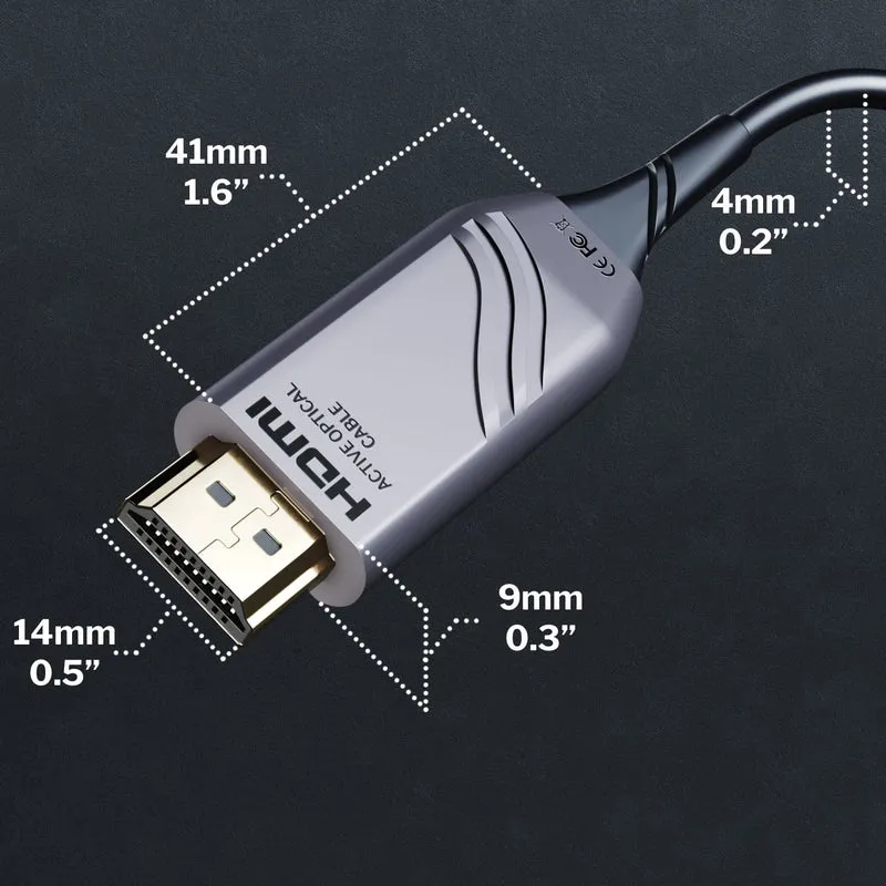 KabelDirekt Optisches Ultra High Speed HDMI 2.1 Kabel – 48G, 8K@60Hz, lizenziert, Lichtleiterkabel