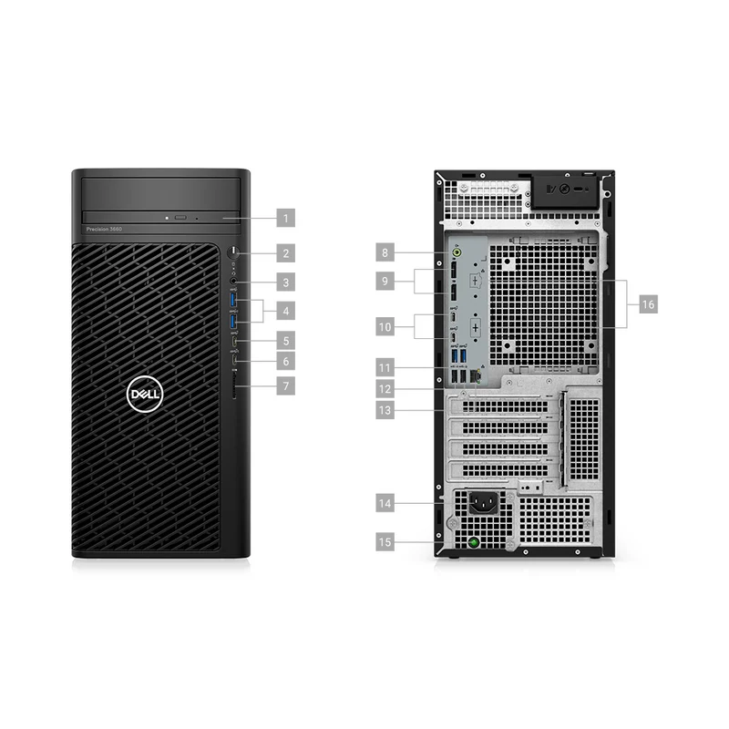 Dell Precision 3660 Workstation i9-12900K 16-Cores 64GB RAM 10GB RTX 3080 [~Refurbished: Excellent]