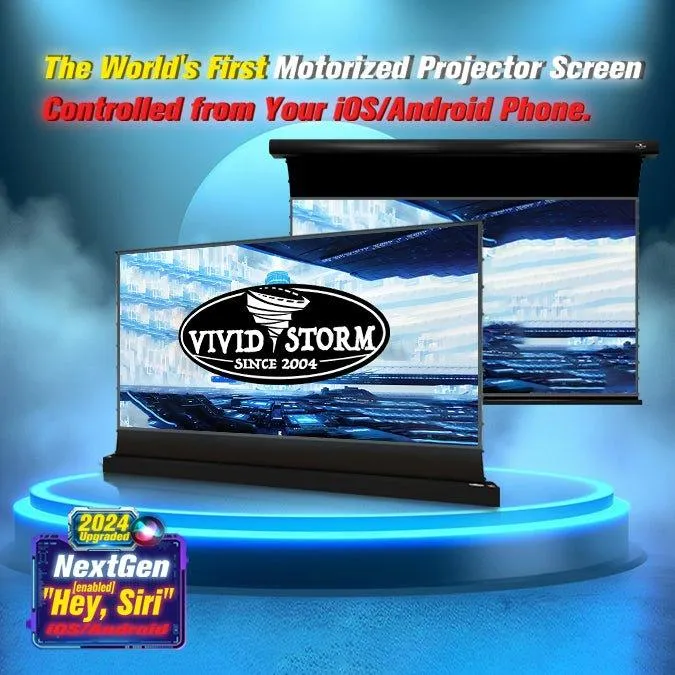 VIVIDSTORM PRO A Slimline Motorized Tension Drop Down UST ALR Projector Screen