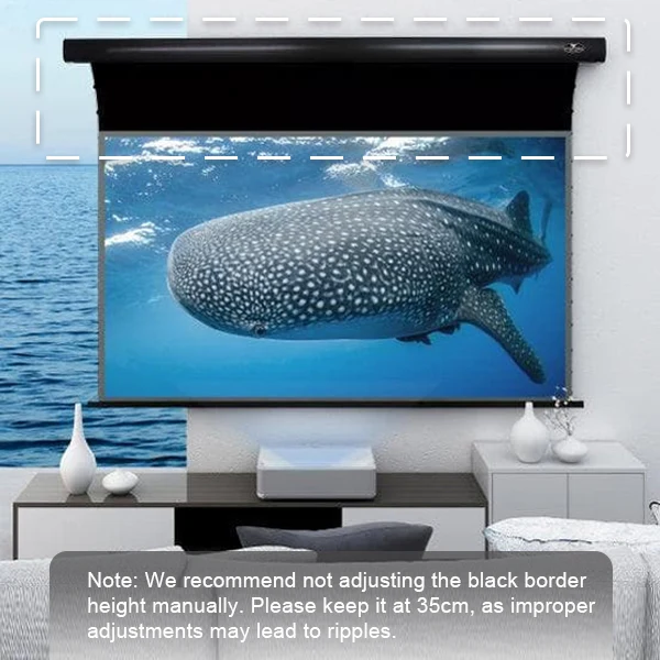 VIVIDSTORM PRO Slimline Motorized Tension Drop Down UST ALR Projector Screen