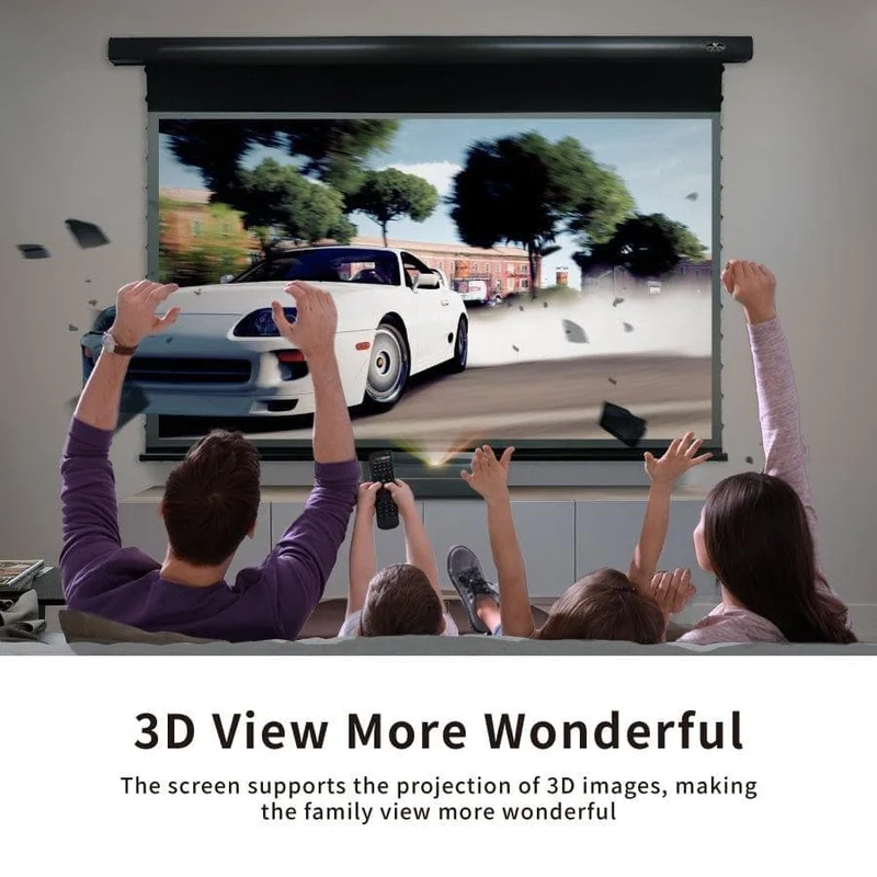 VIVIDSTORM PRO Slimline Motorized Tension Drop Down UST ALR Projector Screen