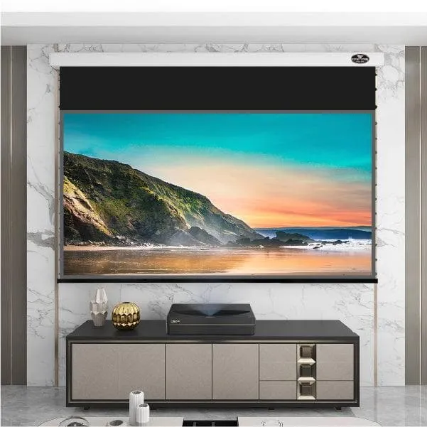 VIVIDSTORM PRO Slimline Motorized Tension Drop Down UST ALR Projector Screen