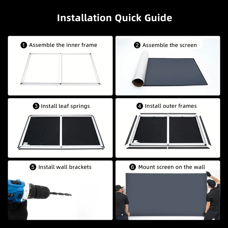 120 Inch NothingProjector Classic Pet Crystal 85% ALR Projector Screen