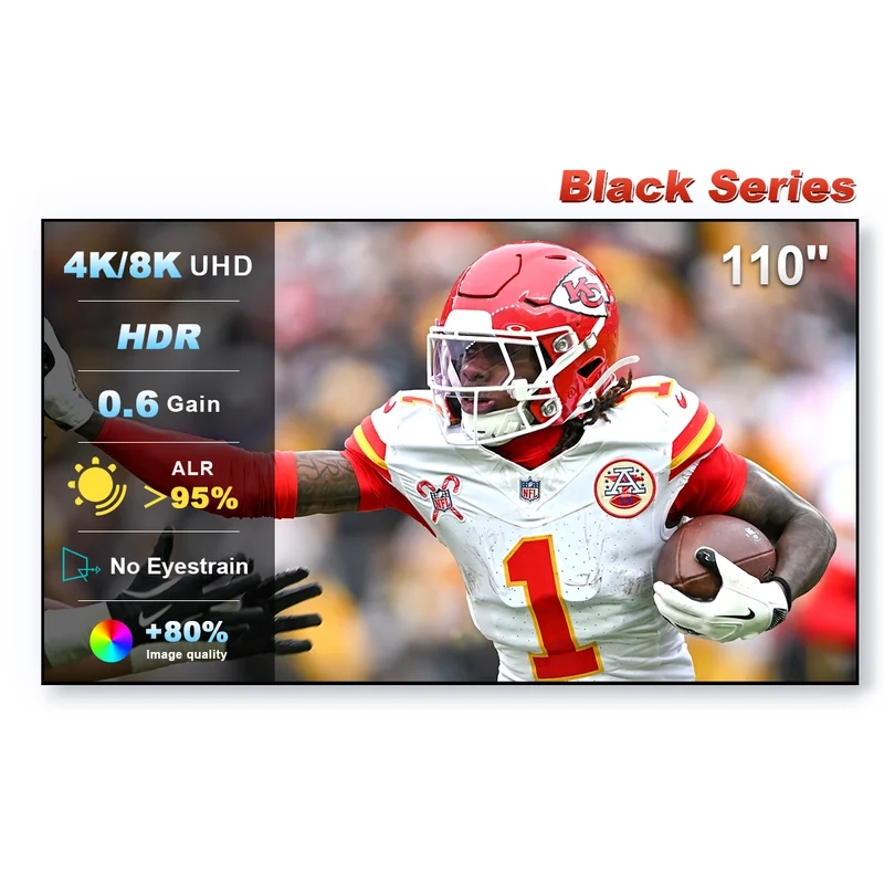 84''-150'' NothingProjector Black Series 95% ALR/CLR Ultra Short Throw Projector Screen