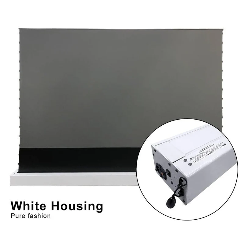 72"-120" VIVIDSTORM S PRO P Motorized 4K HD 3D Floor Rising UST ALR Projector Screen