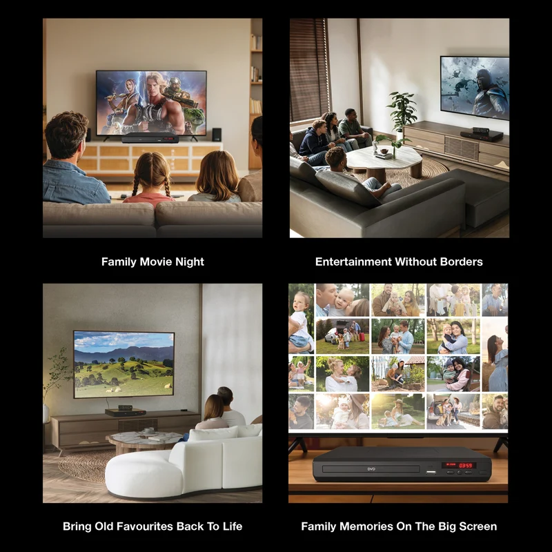 Laser Multi-Region DVD Player with HDMI Composite USB