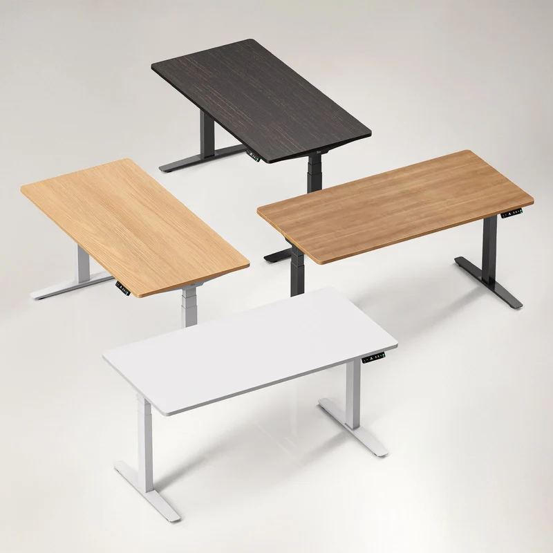 9am HOME Pesk Dual Motors Melamine Home Office Electric Standing Desk - (Walnut Brown Top)(1800*750mm)