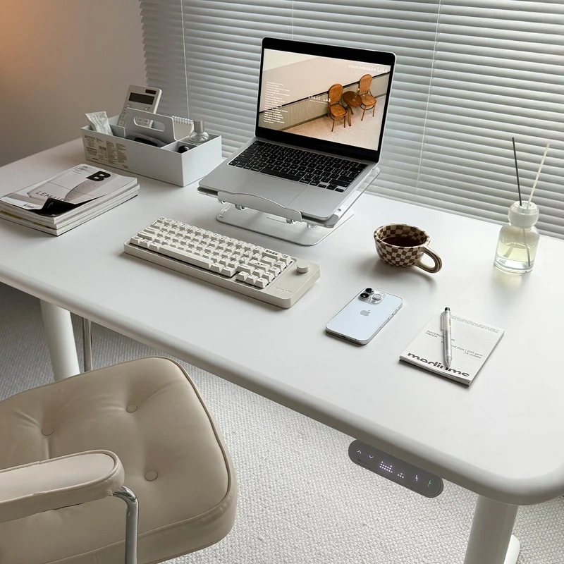 9am HOME Atom Home Office Mini Adjustable Standing Desk - (White Top)(1100*650mm)